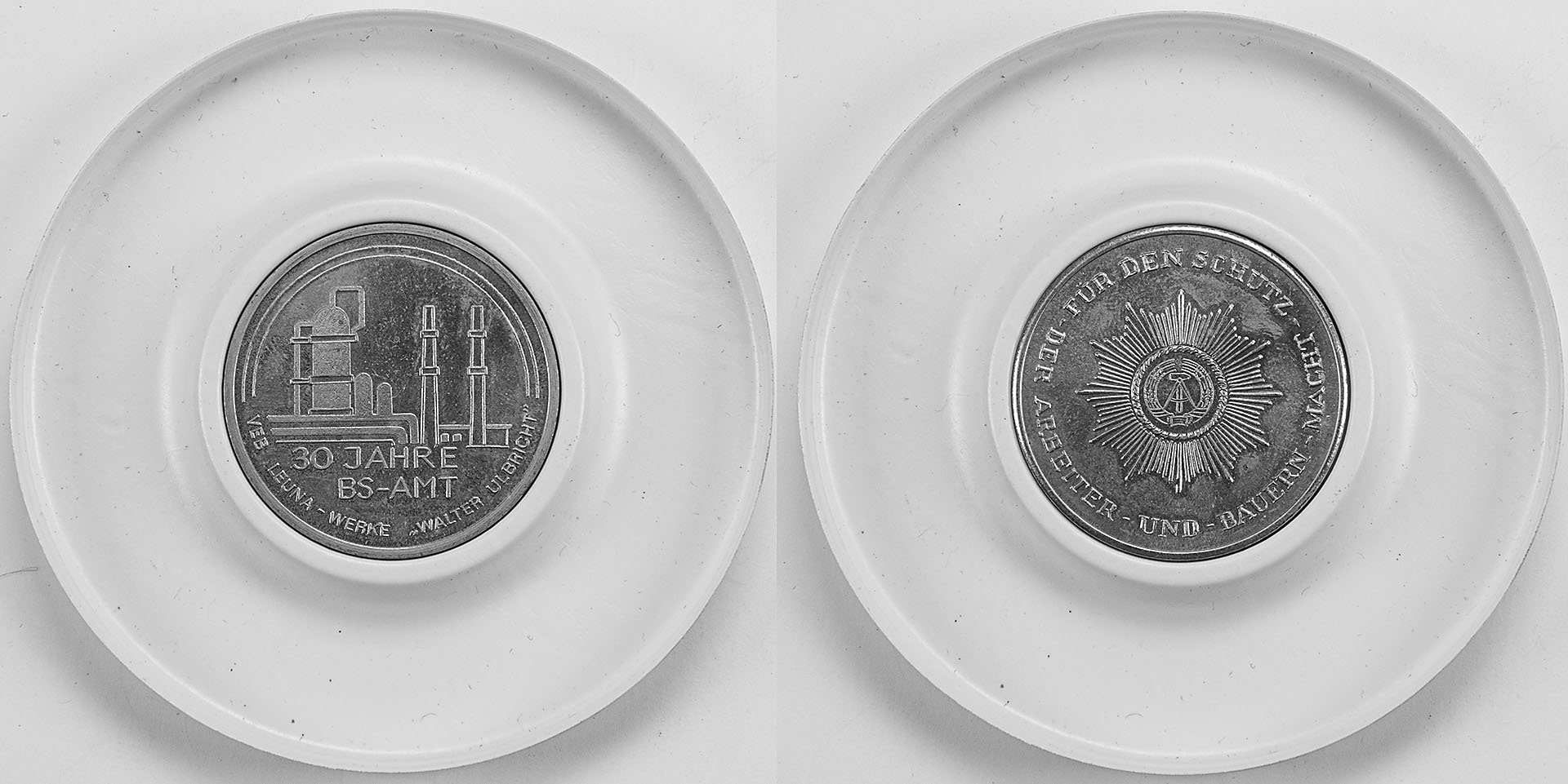 Medaille 30. Jahre BS - Amt (D: 3,5 cm) - Leune Werke 